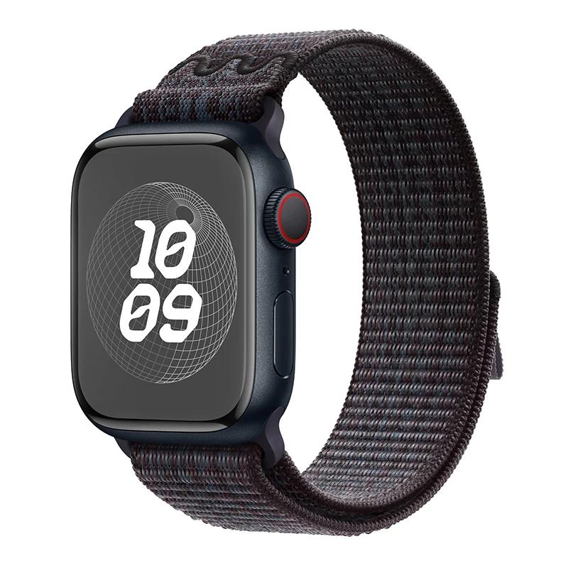 Нейлоновый ремешок для Apple Watch, ремешок 49 мм, 44 мм, 40 мм, 45 мм, 41 мм, 42 мм, 44, 45, 49 мм, браслет Correa iWatch Ultra series 7, 6, 5, 3 se 8, ремешок