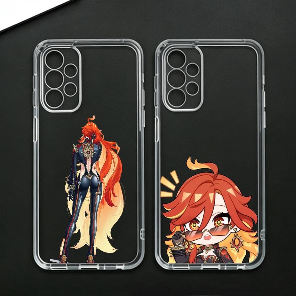 G-Genshin M-Mavika Чехол для телефона Samsung Galaxy A71,A70,A52,A51,A40,A30 Прозрачная крышка