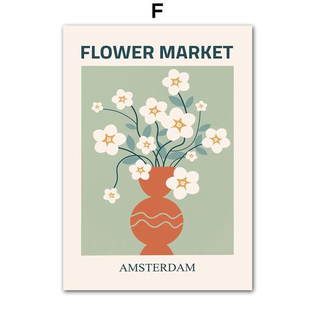 Минималистичный цветной блок, цветок, бабочка, настенные художественные постеры, принты, скандинавская картина на холсте, абстрактные картины для декора гостиной