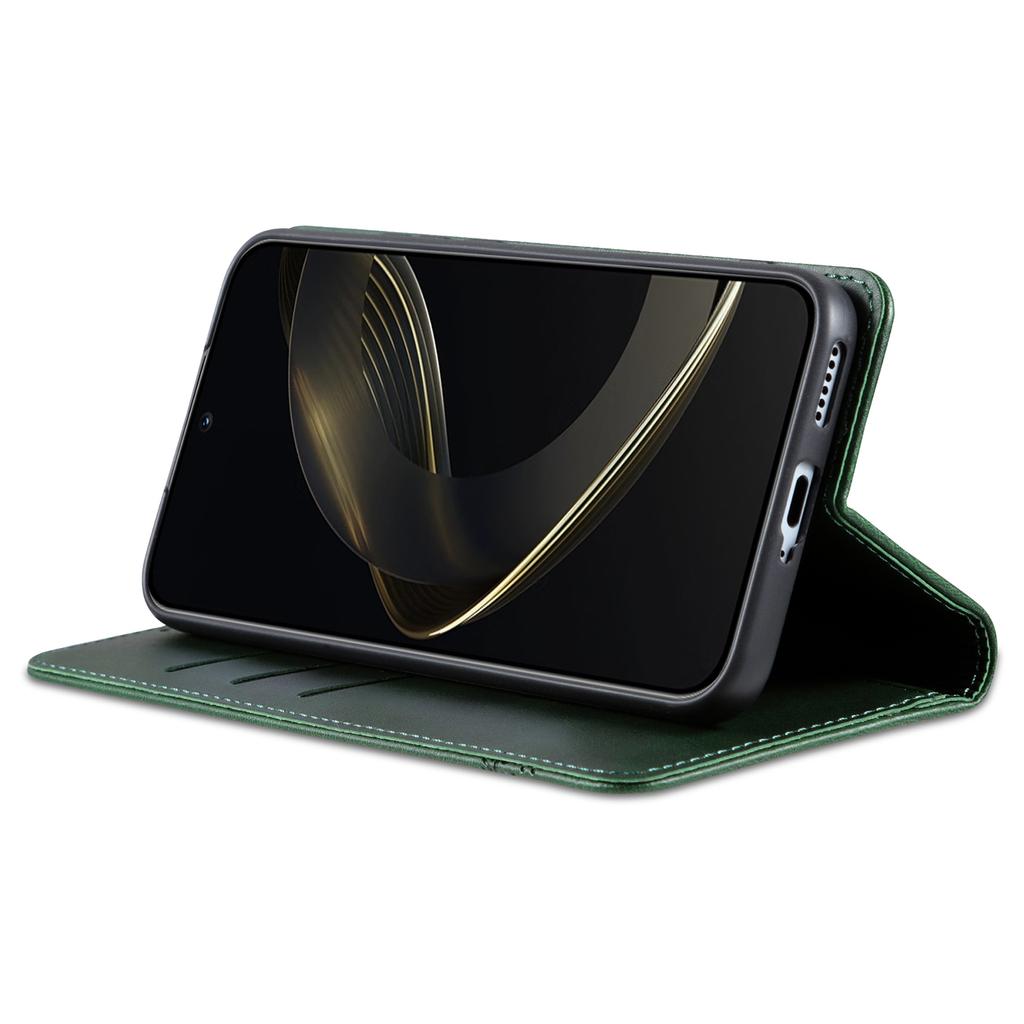 AZNS Для vivo X200 Pro 5G Чехол из воловьей кожи с текстурой PU кожаный кошелек чехол для телефона