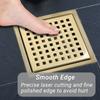 2026 Modern Bathroom Stainless Steel Chrome Plated Square Floor Drain with Tile Insert for Shower