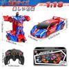 Transformable Robot Police Stunt Transforms Into a Equipped with Remote RC Model Christmas Gift Car, Car, Car, Robot, LEDs, 360-Degree Rotation,