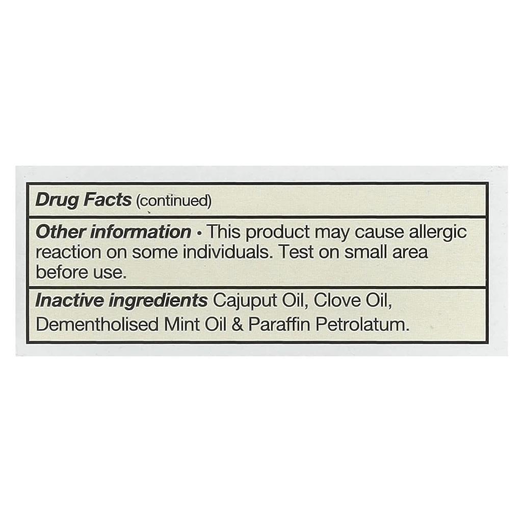 Tiger Balm Pain Relief Ointment, White Regular Strength, 0.14 Oz (4 G)