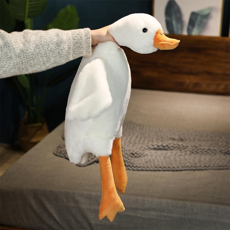 50-160cm Large Brown Hug Animal Duck Kawaii Giant Goose Plush Toy Sleeping Pillow Big Soft Stuffed Doll Party Gift for Boy Girls
