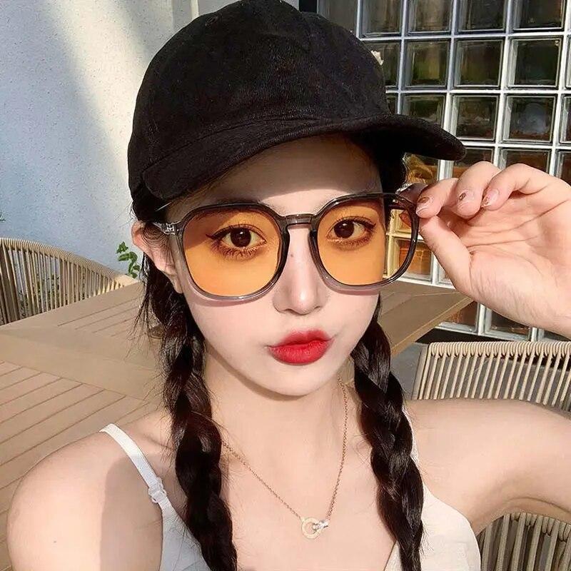 Модные фотохромные очки для мужчин и женщин, квадратные очки для близорукости, уличные изменяющие цвет очки для близорукости