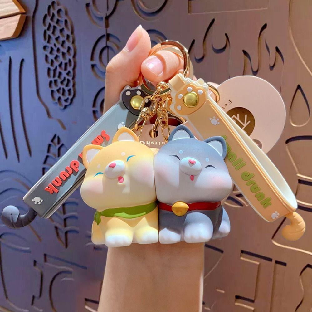 Cute School Bag Pendant Creative Couple KeyChain New Pig Pendant Men Women