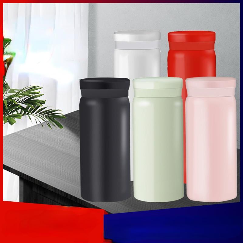 Портативная чашка для воды, термос, 300 мл, термосы, портативная термос-чашка из нержавеющей стали, бутылка для воды, кружка для чая, офисный термос