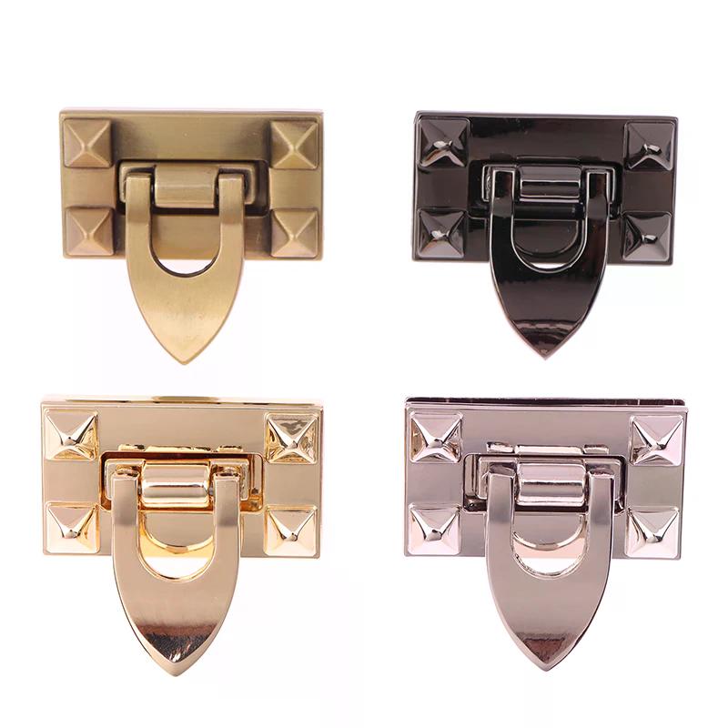1PCS 4CM Metal Turn Twist Lock Buckles For DIY Women Handbag Bag Purse Hardware Closure Clasp Bags Parts Accessories