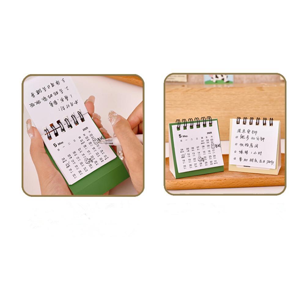 1PCS Мини Настольный Календарь 2024-2025, Август 2024 По Декабрь 2025 Маленький Настольный Календарь, Творческий Мини Ежедневный Календарь Расписания