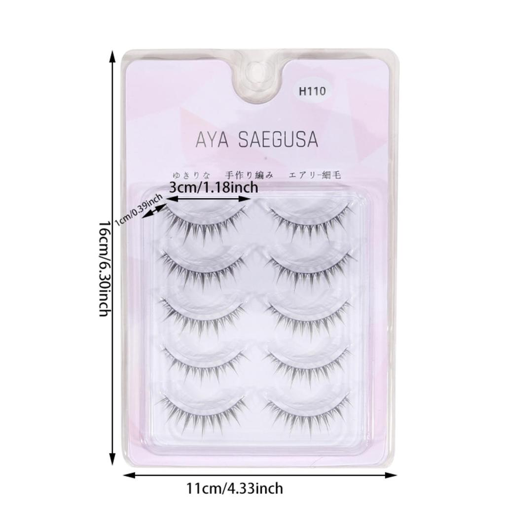 5 пар натуральных накладных ресниц макияж искусственные ресницы для девушек и женщин DIY наращивание ресниц косплей косметика инструмент для красоты