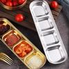 Stainless Steel Multi-Compartment Dipping Dish