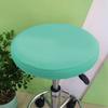 1 Bar Stool Cover Round Stool Cover with Elastic Bands Bar Stool Seat Cover Slipcover Washable Stool Cushion Cover Feature Stretch Fabric Dia D30-34cm