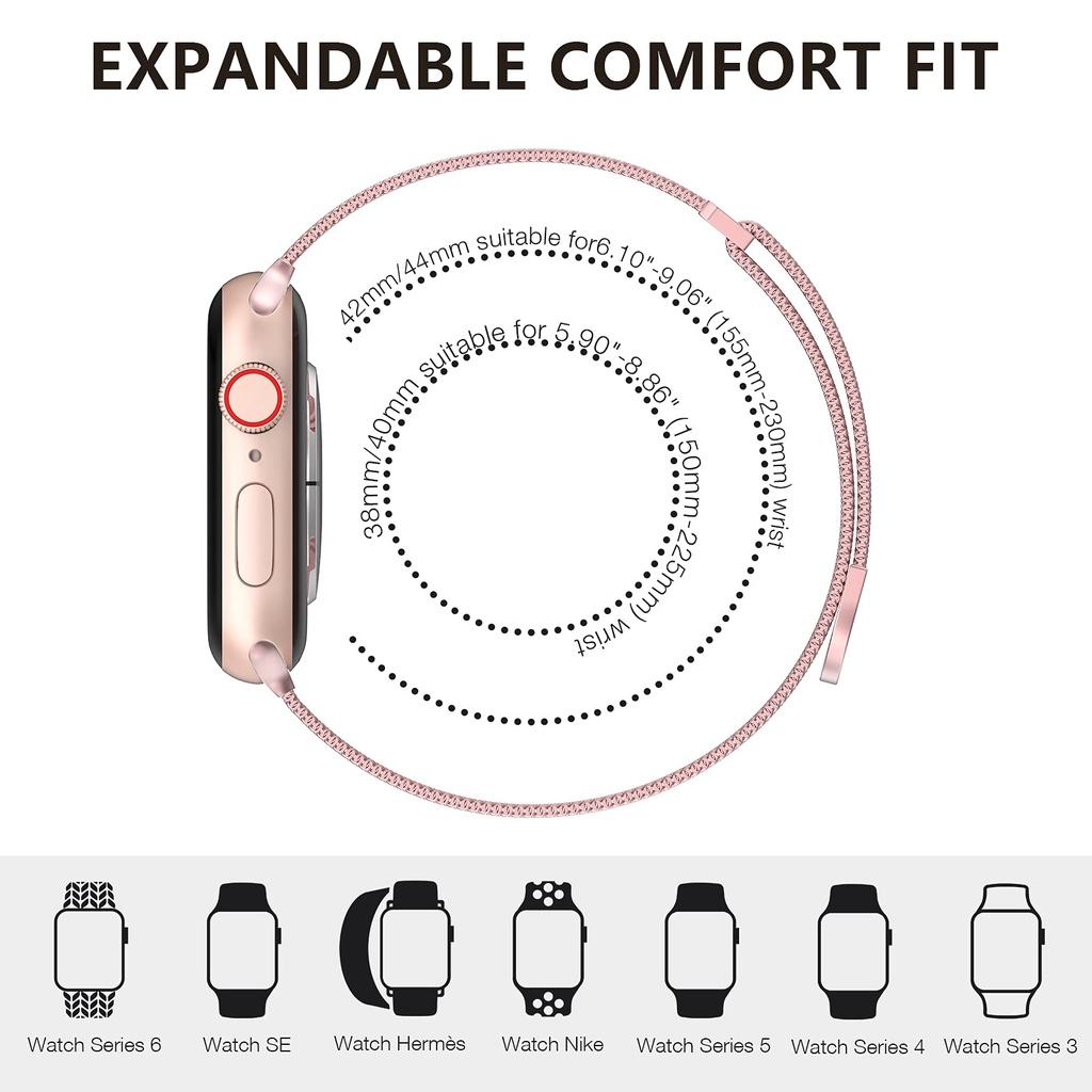 Металлический Миланский Петлевой Ремешок Для Apple Watch Ultra Ремешок 49мм 42мм 44мм 45мм 41мм Стальная Сетчатая Магнитная iWatch Серии 9/8/7/6/5/4/3/SE