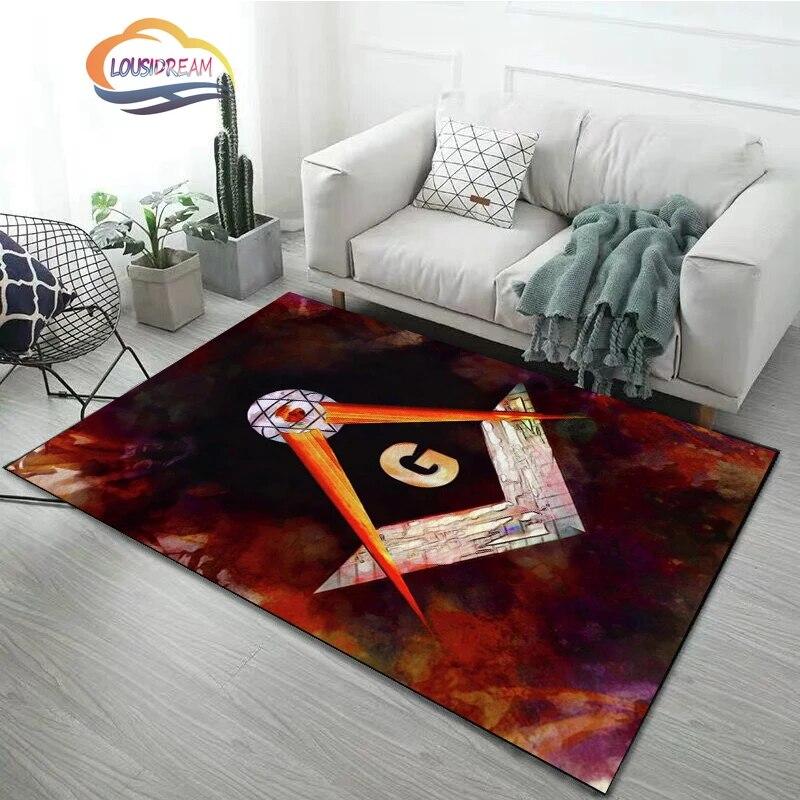 Новейший модный ковер, масонский коврик, масонский мягкий коврик, коврики для спальни, масонской гостиной, двери, напольные коврики для прихожей, коврик для йоги