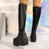 Fashion Shoes for Women 2024 New Platform Women's Boots Knee High Fashion Punk Boots High Heel Trendy Party  Women Shoes