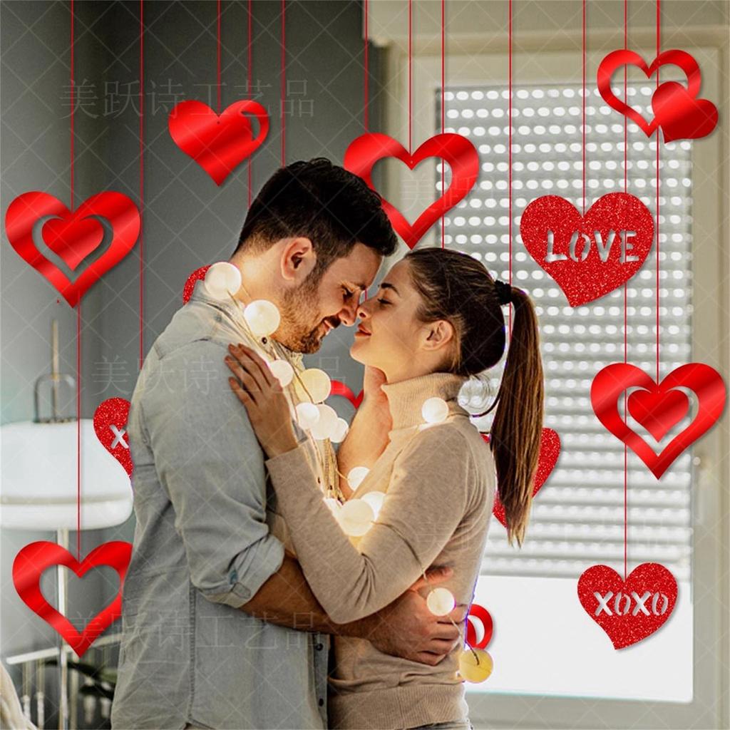 День святого Валентина Украшение Подвеска Свадебная Комната Фон Потолочные Украшения Принадлежности Подвеска Любовь