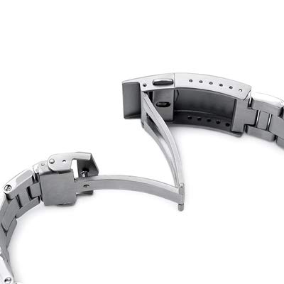 22mm Metal Watch Band Stainless Steel RAZOR Bracelet V Clasp for Seiko Prospex Turtle
