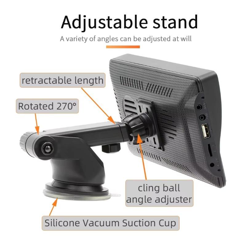 7'' Universal Car Radio Wireless Carplay Android Auto Mirrorlink Portable BT/USB/AUX with Sun Visor Multimedia Car Player