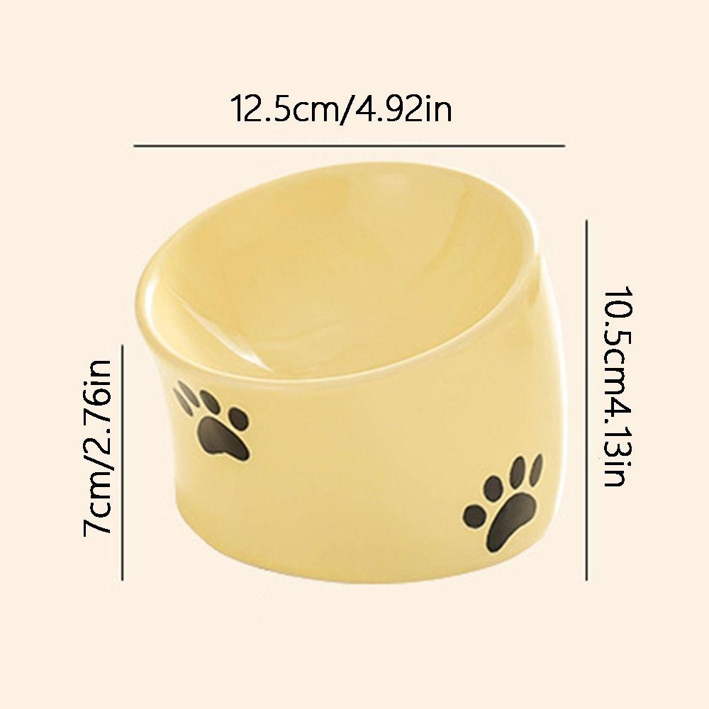 Керамическая миска для кошек с высокими ножками, миска-кормушка для собак, не опрокидывающаяся, миска для поения щенков, товары для животных