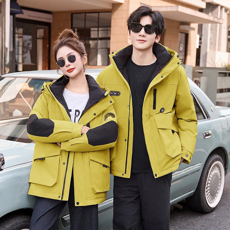 Jacket down padded clothes women's winter coat new tooling padded jacket pie to overcome the trend of hooded padded jackets