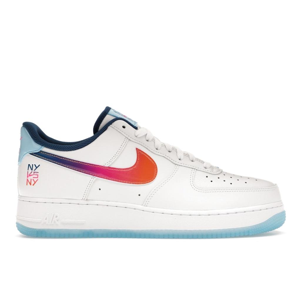 Nike Air Force 1 Low NY Vs. NY 2024 Men Sneakers White Court-Blue Hyper-Pink HF4833-100