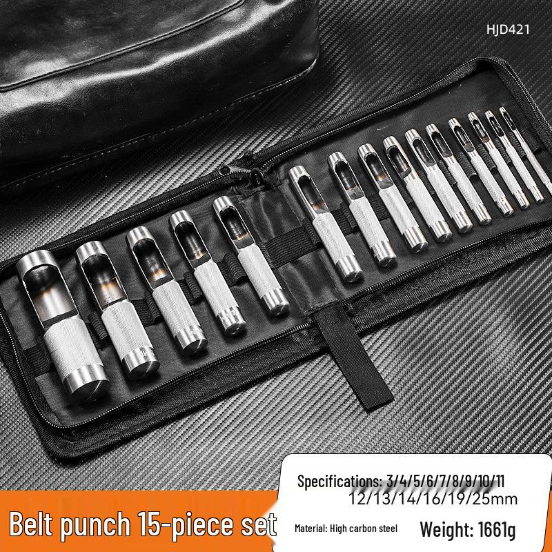 Прямой удар: Компактный ручной инструмент для пробивания отверстий из кожи и липы для ремней и ремешков для часов