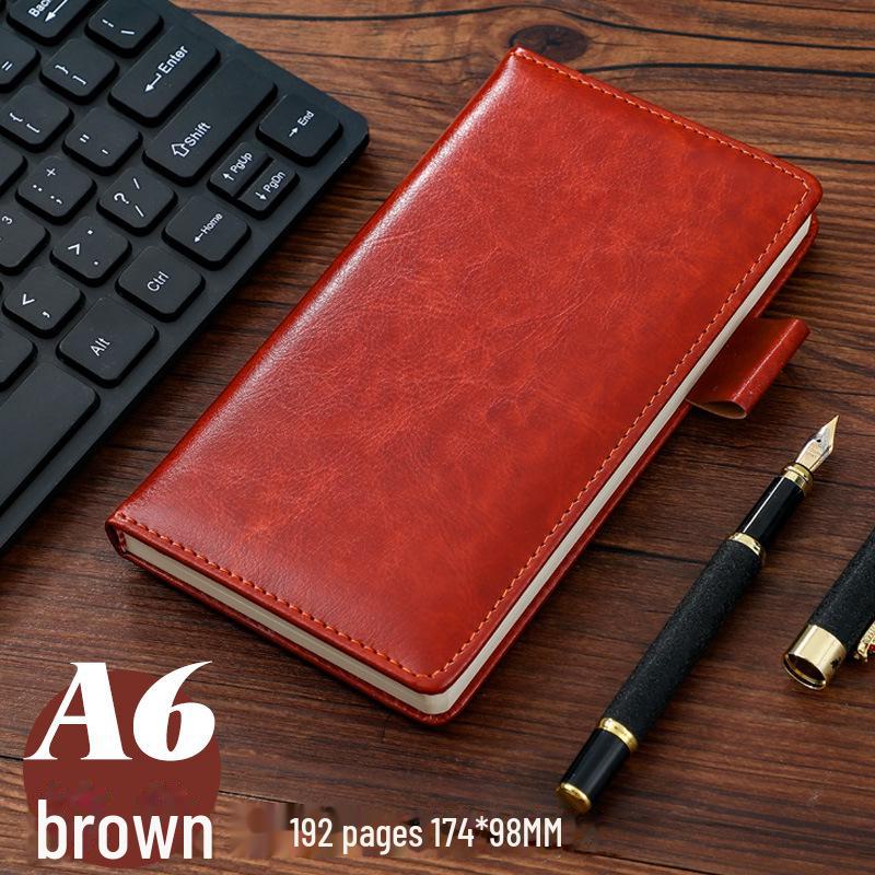 Супер толстый кожаный деловой блокнот с простым логотипом