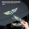 Автомобильный логотип Ангельские крылья Декорация 3D Светоотражающая Водонепроницаемая Наклейка для Mercedes Benz W212 W204 W211W168 W213 W205 W210 W108 W124