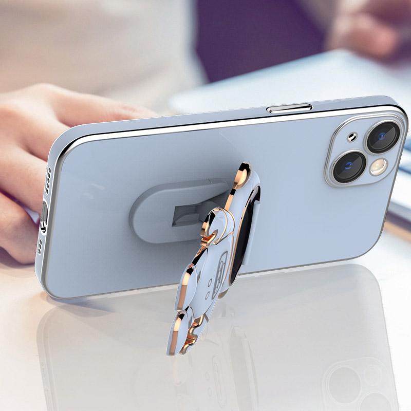 Чехол для телефона с держателем космонавта и ремешком для Samsung S23 S22 S21 A13 A23 A33 A53 A52 A22 A32/Redmi 10 9 9A 9C 9T Note 10 11/iphone14 13 12 11 Pro X XR max