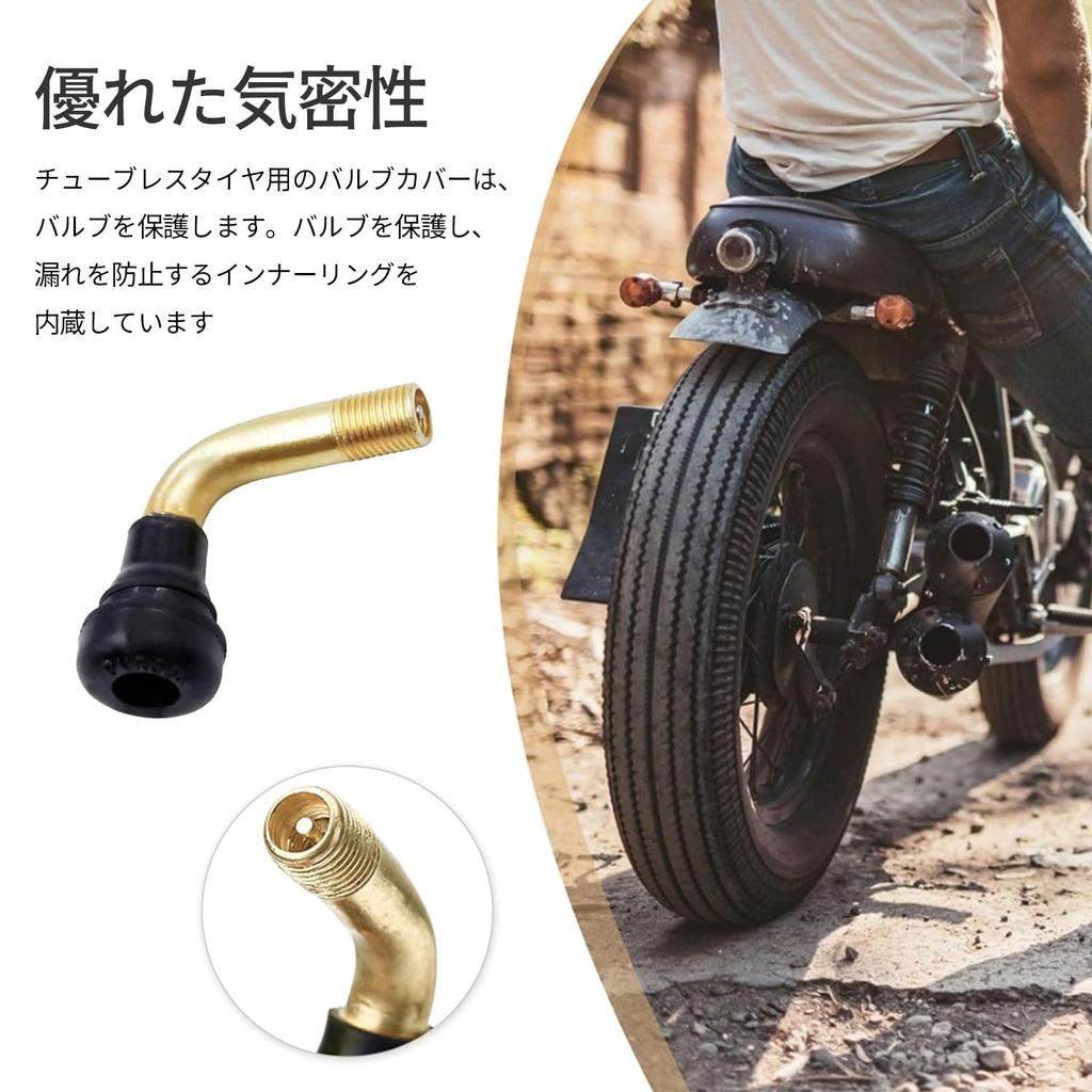 Tire Air Valve, L-Shaped, PVR-70, 6 Pieces, Changed to Durable Valve Core, Spare Valve