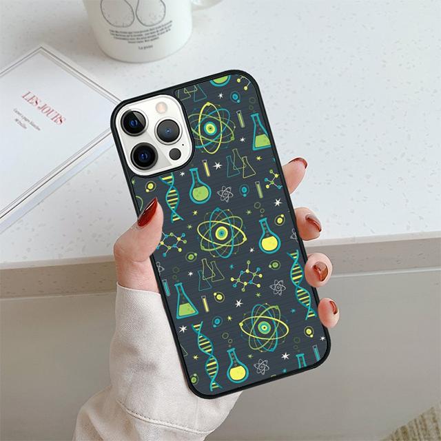 Винтажный Бесшовный Чехол для Телефона Химическая Лаборатория Для iPhone 17 Air 13 12 Чехол Для Apple 14 15 16 Pro Max Plus SE