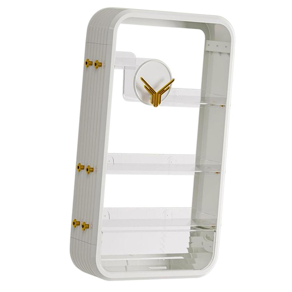 Bathroom Vanity Rack Shelf, Multifunctional Cosmetic Makeup Storage Rack, Towel Dispenser
