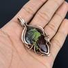 Dragon Blood Jasper 999 Copper Wire Wrapped Pendant, Handmade Gemstone Pendant Jewelry, Gifts For Wife Brand New Pendant