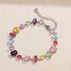Zircon Zircon Necklace Bracelet Eariings Colorful Fashion Jewelry Accessory  Prom