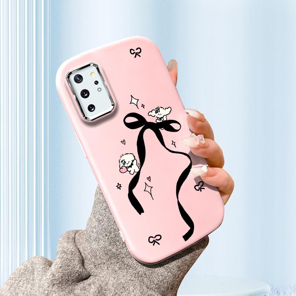 Сплошной цвет с серебряным краем линзы, жирный корпус, Мягкий ТПУ, жидкий силиконовый чехол, противоударный чехол для телефона для Xiaomi Redmi Samsung