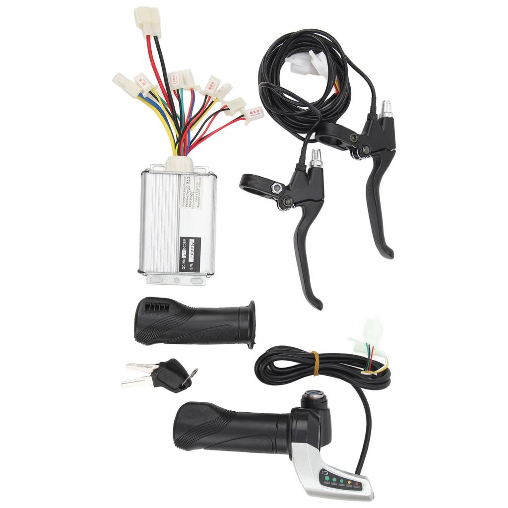 3В 1000Вт Контроллер для электровелосипеда Комплект для переоборудования Ручка газа с ЖК-экраном и блокировкой 36В Полностью алюминиевая тормозная ручка