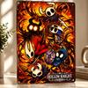 Hollow Knight Characters and Logo D Texture Metal Poster Customized Wall Art Tin Sign Gift for Mancave Bedroom Decoration Room