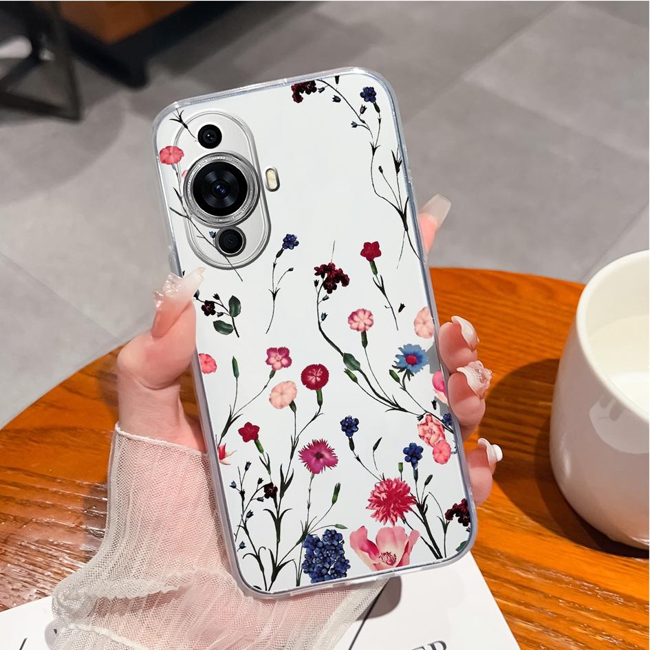 Чехол для Huawei Y9s P10 P20 P30 P40 Lite P50 Pro P Smart 2019, чехол для телефона Daisy Tulip, противоударный прозрачный мягкий матовый силиконовый чехол для Huawei, бампер