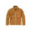X Icebreaker Collaboration Solid Color Pocket Stand Collar Hidden Zipper Jacket Men Jackets Wheat A6J7D-P47