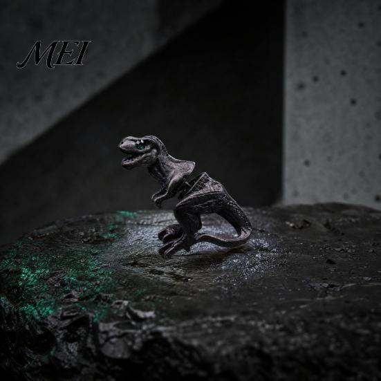 Серьга для повседневного ношения из сплава, Пирсинг-серьга, 3D-дизайн Тираннозавра Рекса, Пусета в стиле Харадзюку, Ретро, Потертый Динозавр, для уличных украшений, Подарок