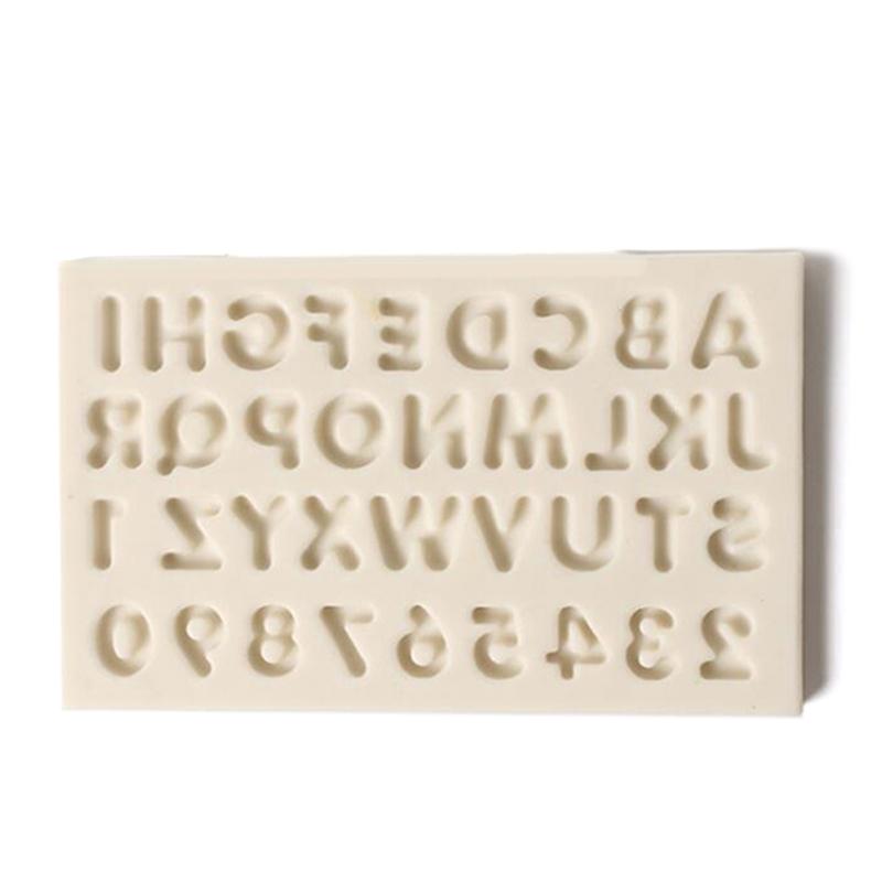 Силиконовые буквы цифры помадка форма для торта своими руками сахарное ремесло шоколад выпечка декор