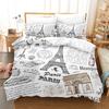 3D Printing Parisian Tower Bedding Romantic Love Down Duvet Covers Pillowcases 2/3pcs Women's Girls' Home Textiles, Gifts