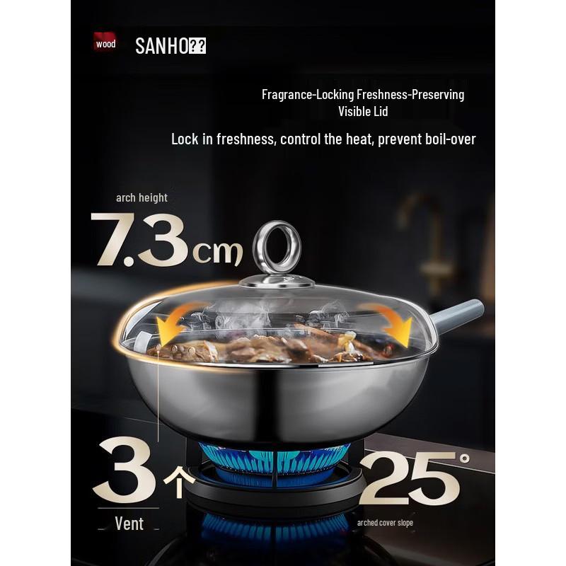 Sanhe 32cm Titanium Alloy Universal Wok