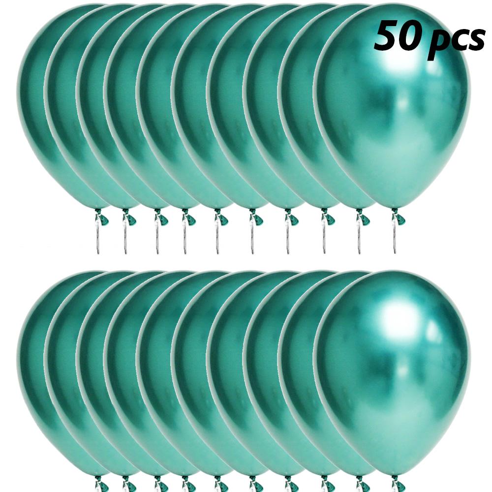 50 шт. 12'' высококачественных металлических латексных шаров из толстого хромированного сплава для взрослых, свадеб, дней рождения, вечеринок, украшений