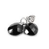 [G9027] - Black 'Linda' Silver Earrings