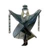 Dancing Lady Spinner Stained Glass Style Suncatcher Colorful Hanging Wind Spinner for Window Garden Porch Balcony Decoration