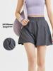 Женские дышащие шорты для йоги с высокой талией и карманами – Свободный крой для бега и фитнеса