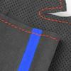 Suede Blue-strip Steering Wheel Leather Cover For BMW X5 F15 2014 2015 2016-2018