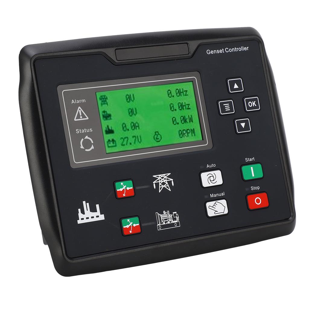 Контроллер дизель-генератора Автоматическое обнаружение запуска Несколько языков Панель управления генераторной установкой 15?360В