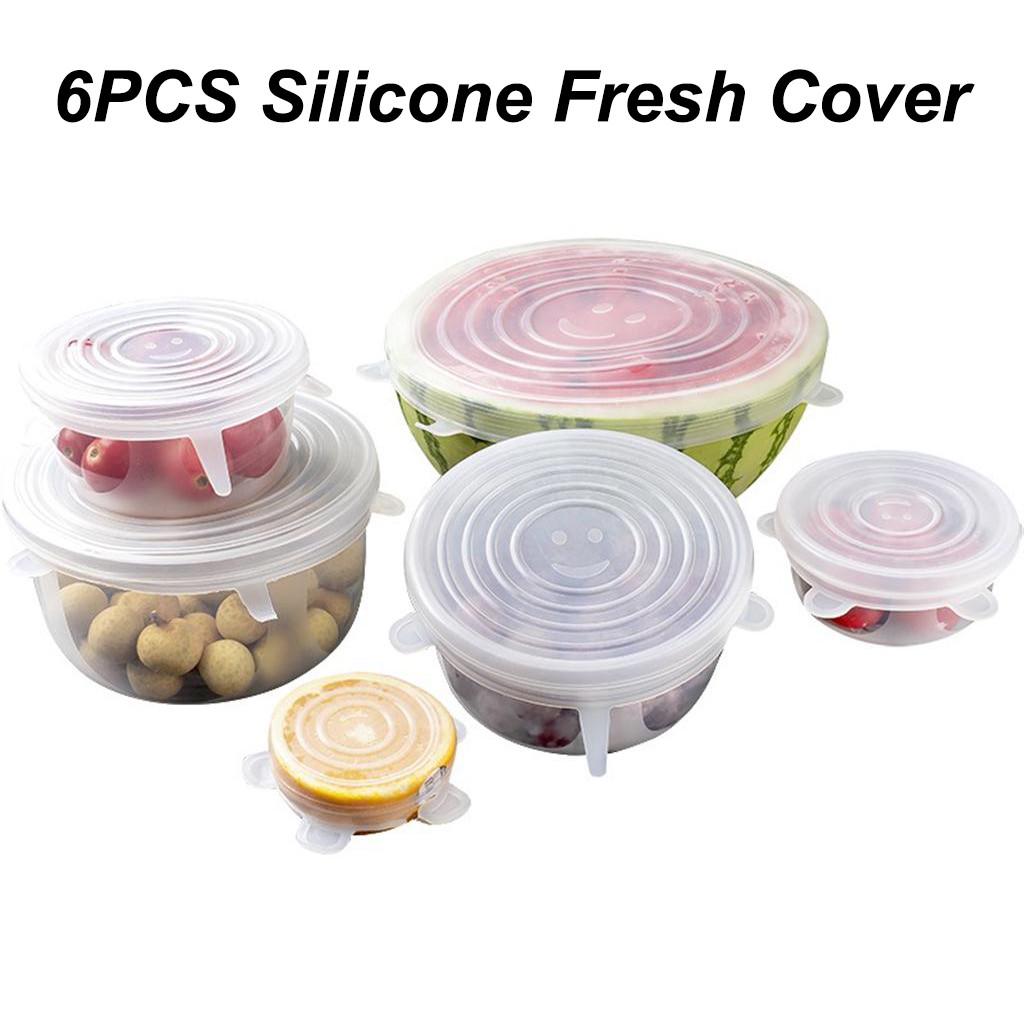 Пищевая силиконовая крышка для хранения срешей, растянутая пластиковая упаковка для фруктов, крышка чаши